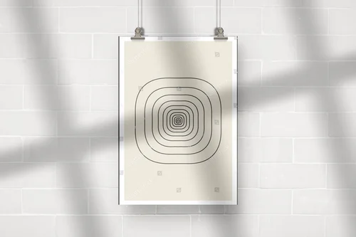 Geometryczne harmonie w odcieniach beżu