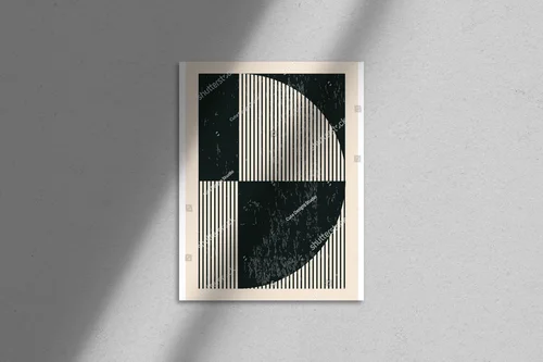 Nowoczesny geometria w stylu hipsterskim z lat 20.