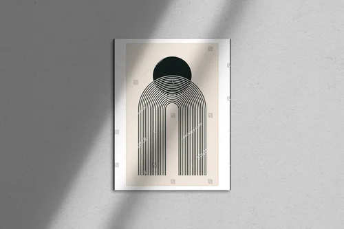 Geometryczne kształty w pastelowym stylu hipsterskim