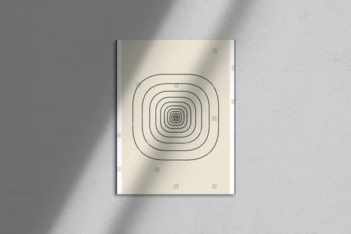 Geometryczne harmonie w odcieniach beżu