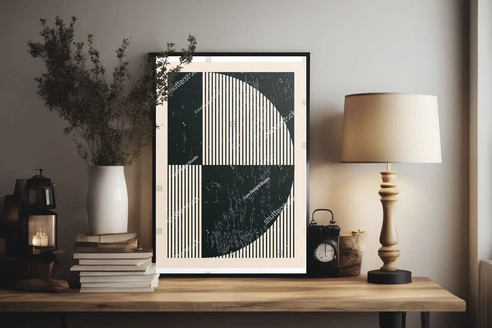 Nowoczesny geometria w stylu hipsterskim z lat 20.