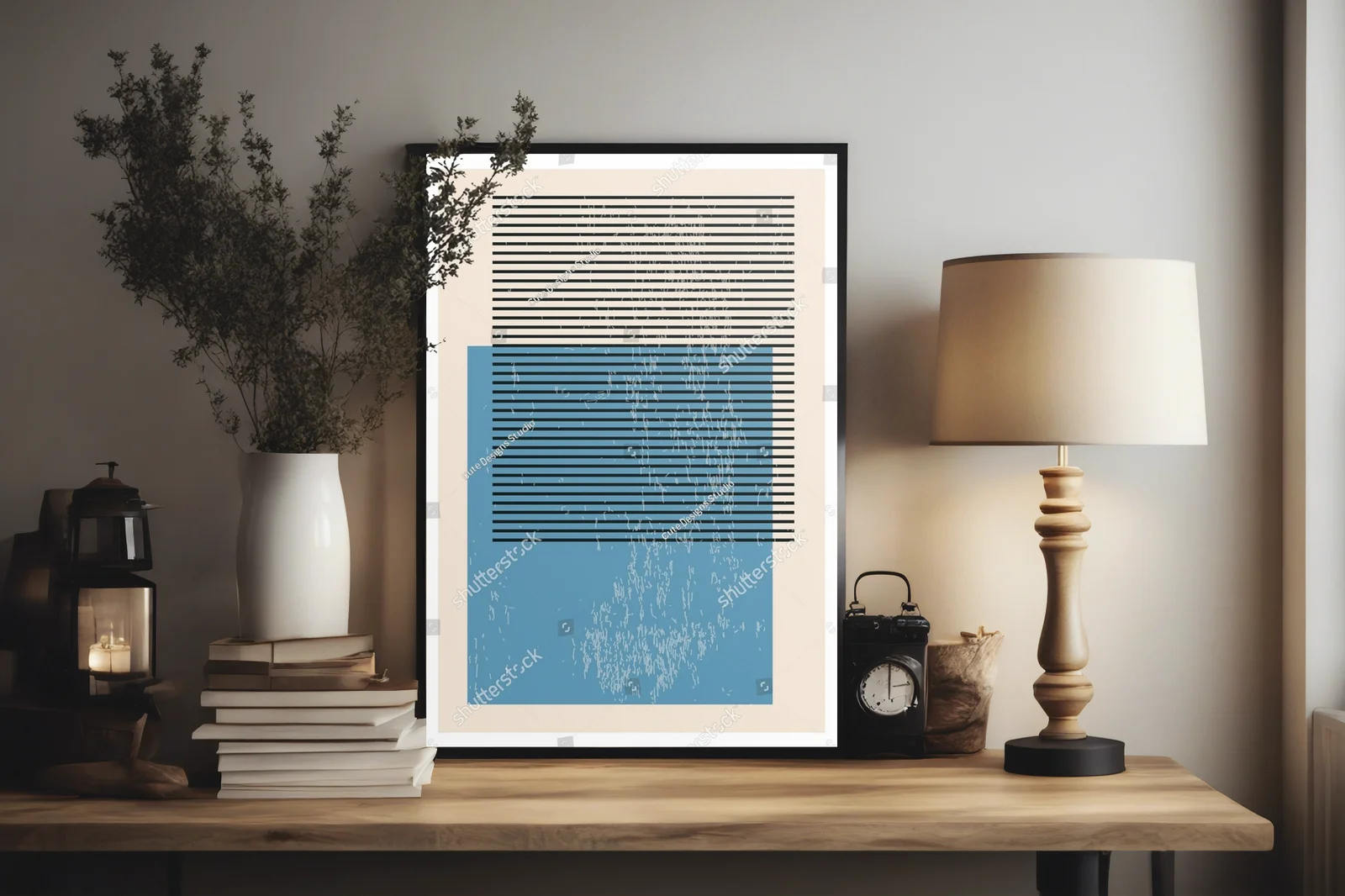 Geometryczne kompozycje w pastelowych odcieniach