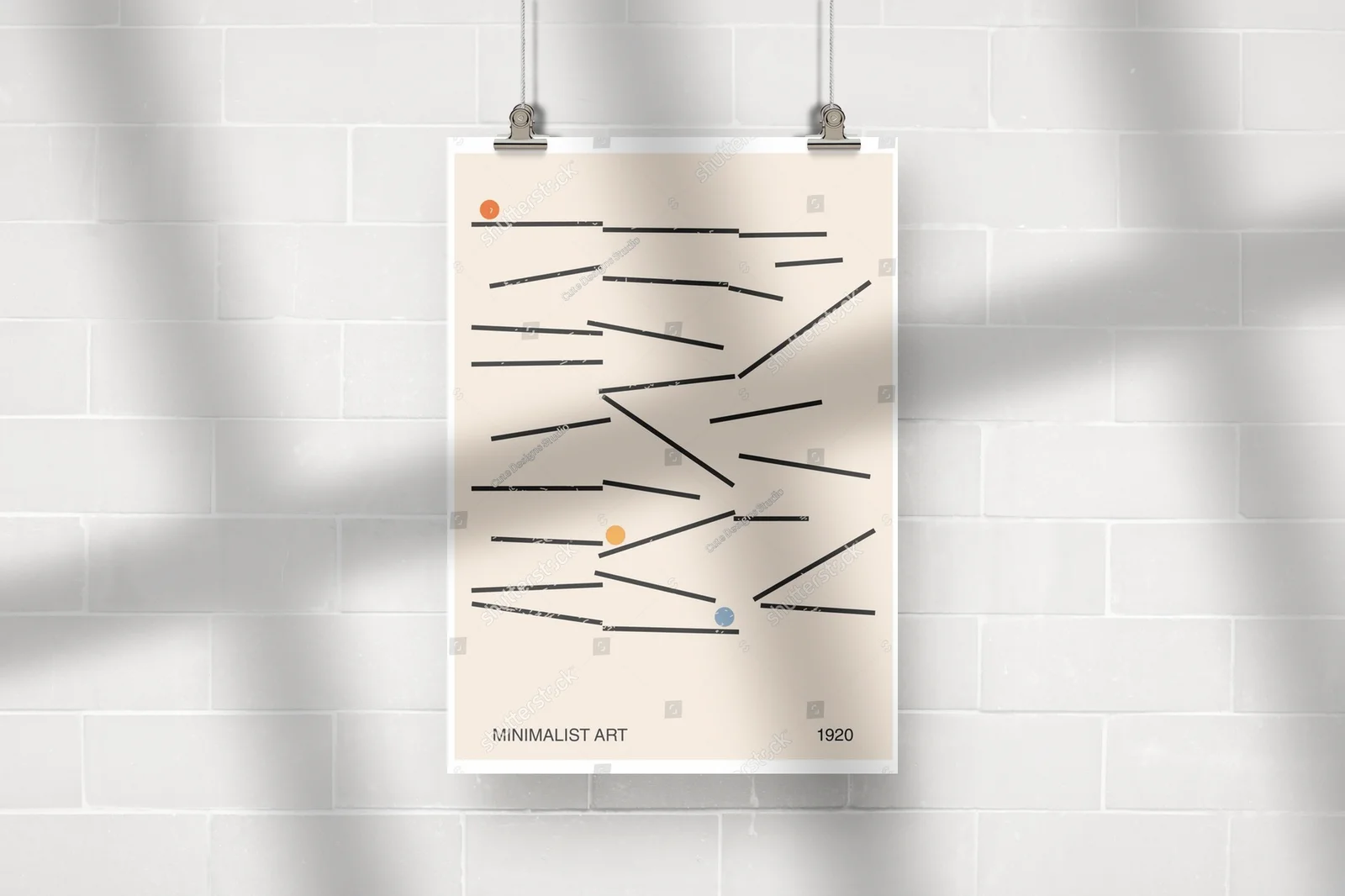 Geometryczny minimalistyczny design lat 20-tych