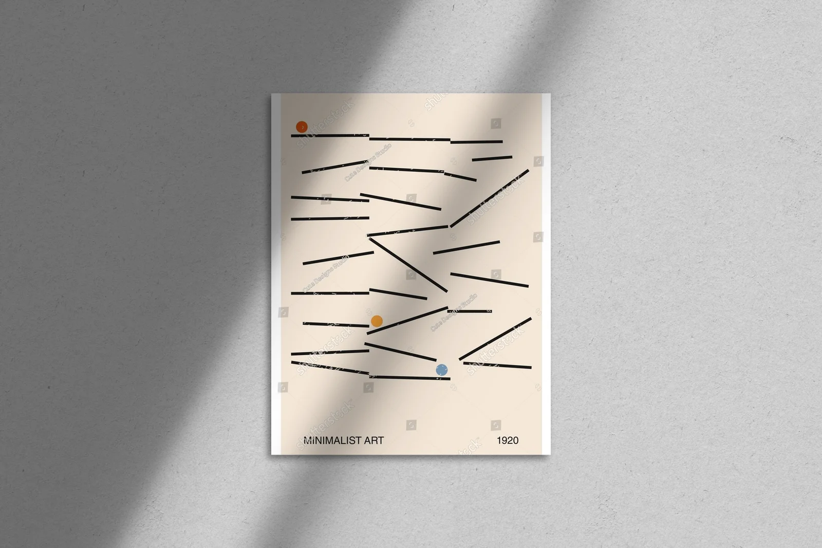 Geometryczny minimalistyczny design lat 20-tych