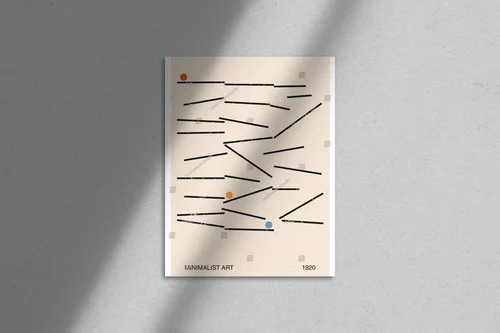 Geometryczny minimalistyczny design lat 20-tych