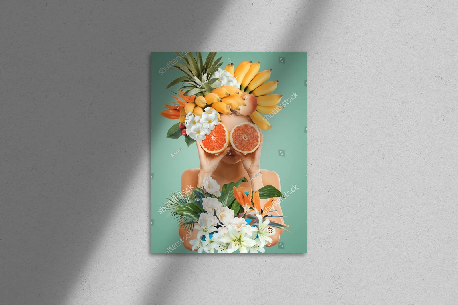 Surrealistyczny portret w egzotycznych barwach