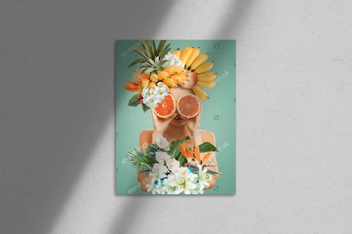 Surrealistyczny portret w egzotycznych barwach