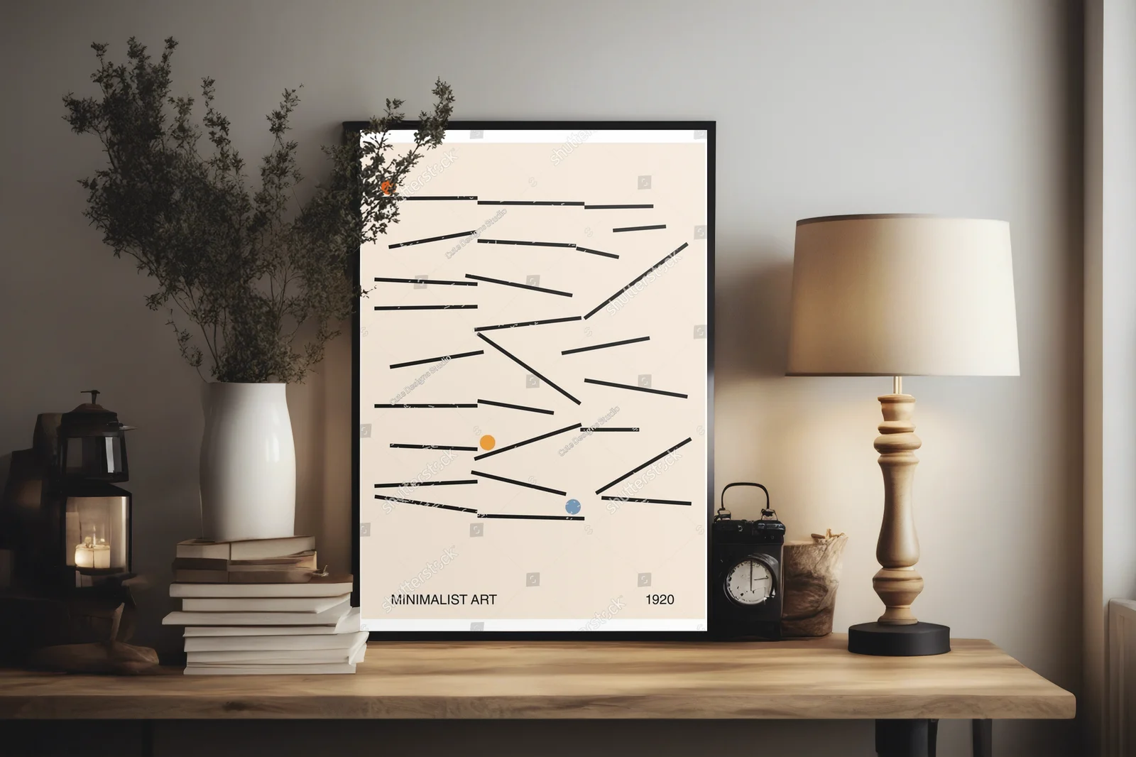 Geometryczny minimalistyczny design lat 20-tych