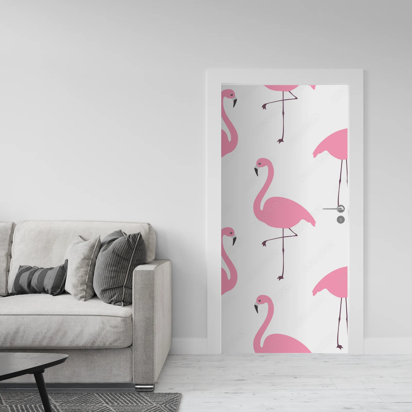 Eleganckie flamingi w delikatnym różu