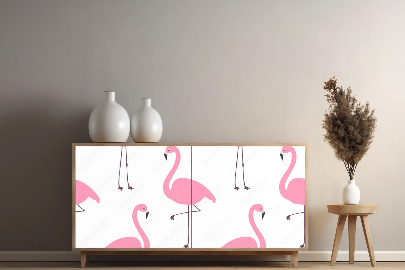 Eleganckie flamingi w delikatnym różu