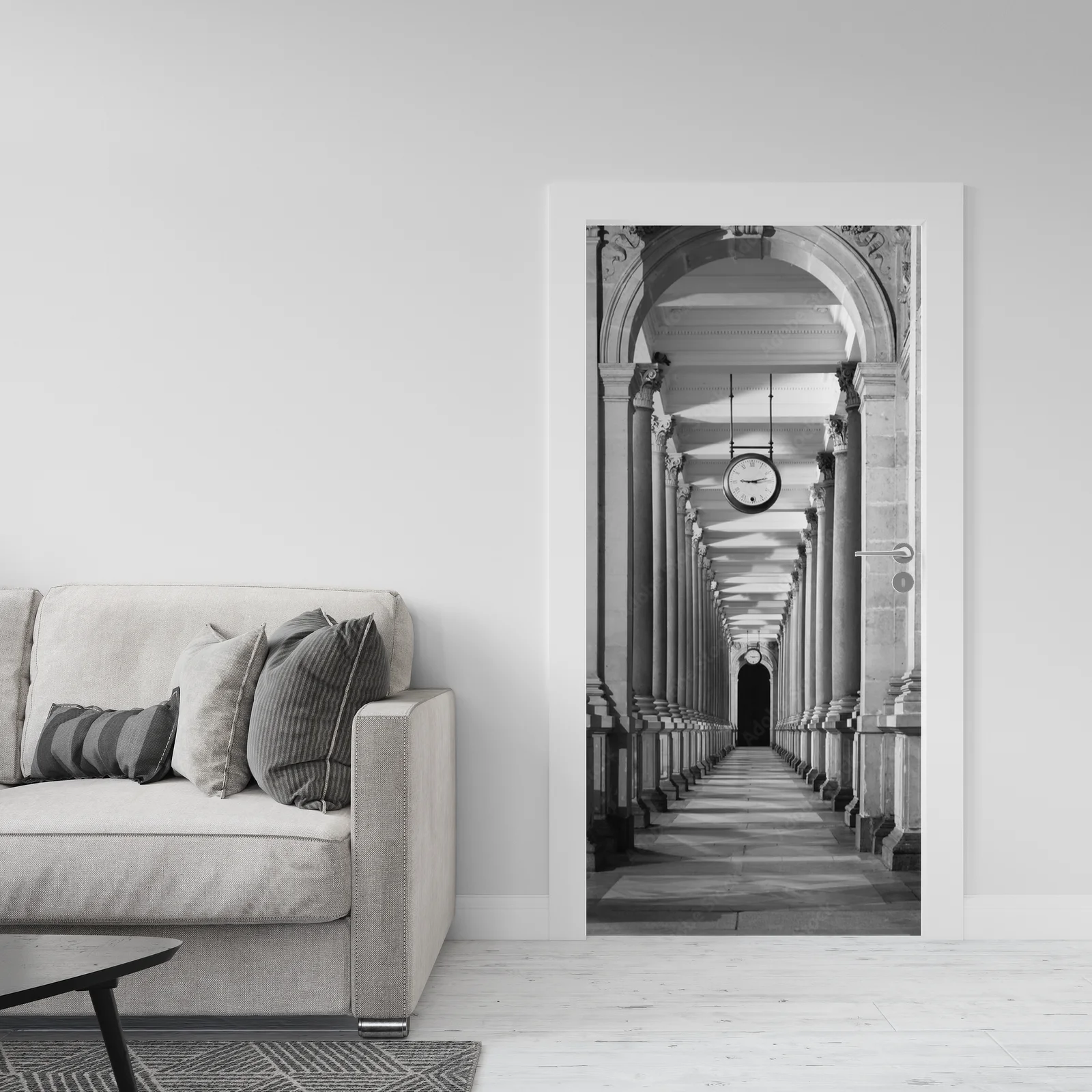 Elegancka architektura w monochromatycznych tonach