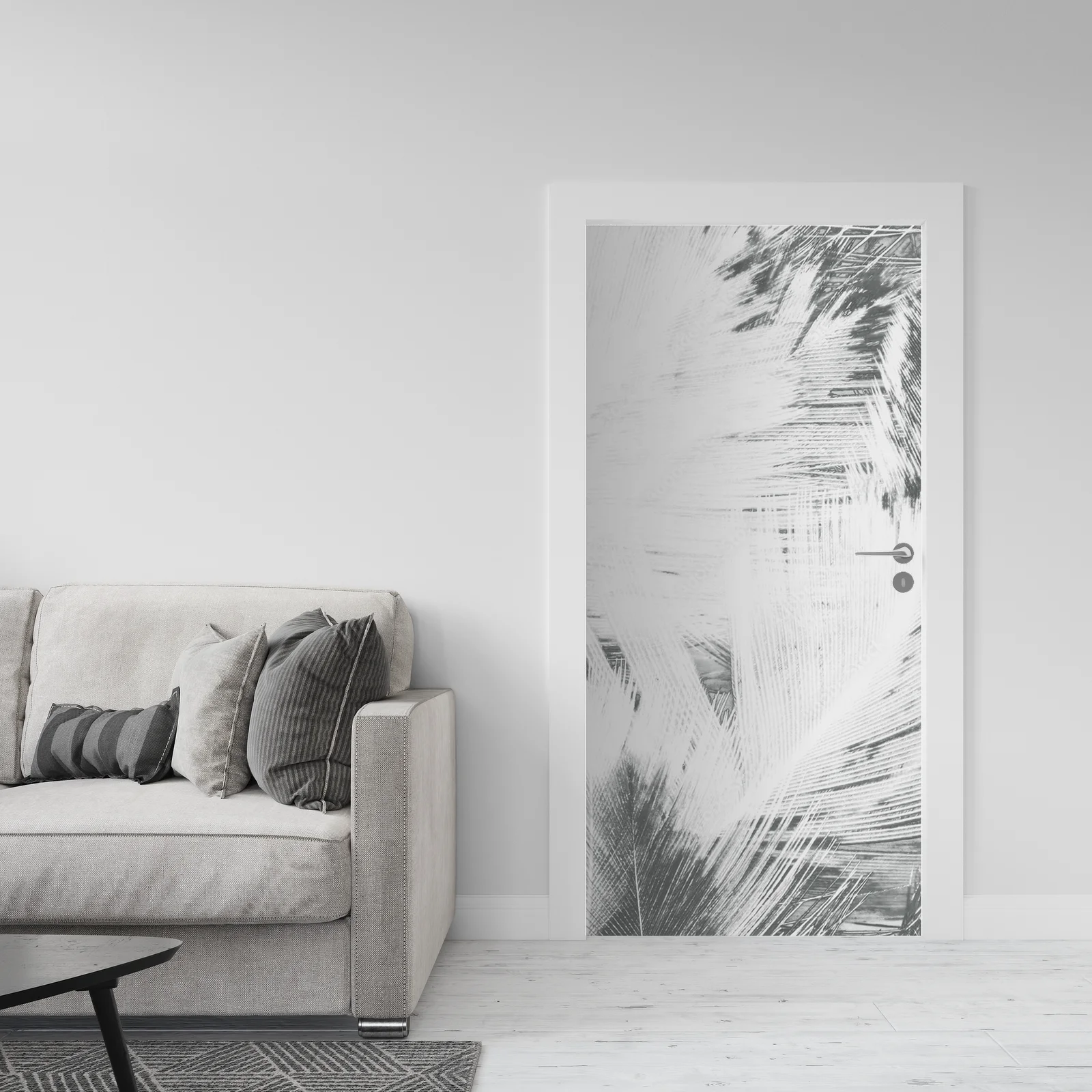 Subtelna elegancja piór w monochromatycznych tonach