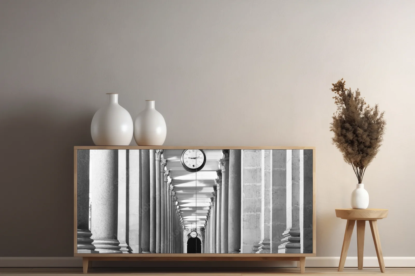 Elegancka architektura w monochromatycznych tonach