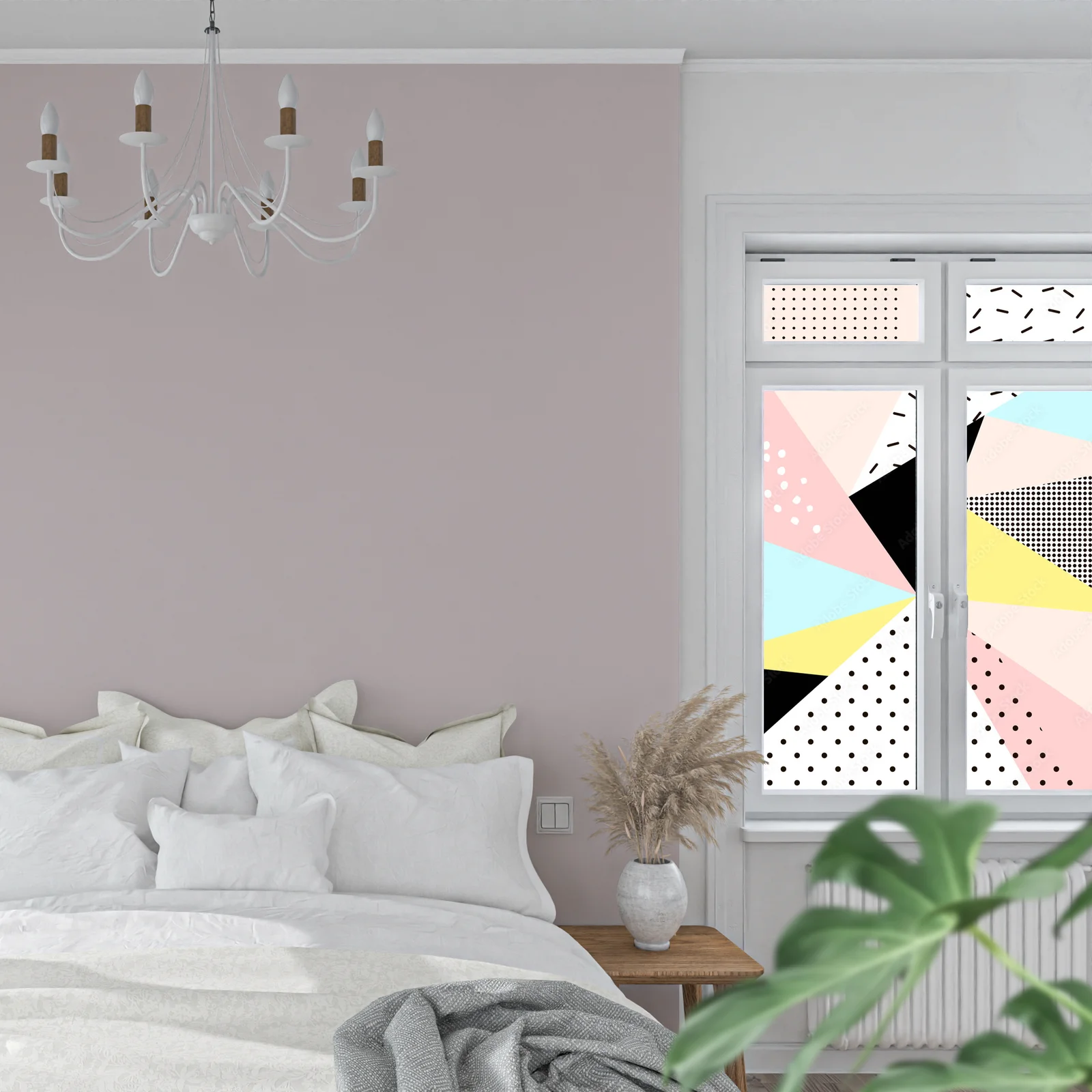 Funky geometria w pastelowych odcieniach