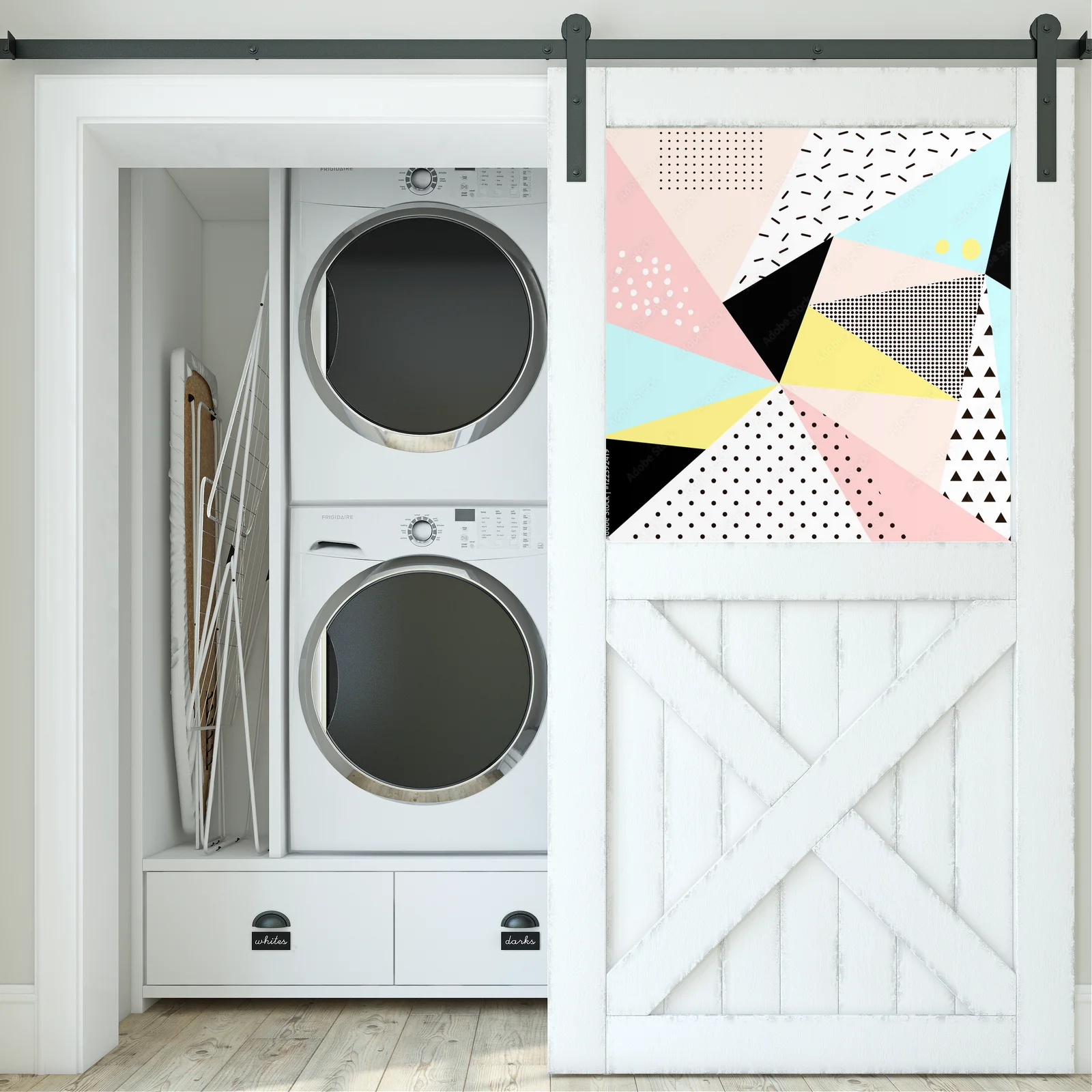 Funky geometria w pastelowych odcieniach