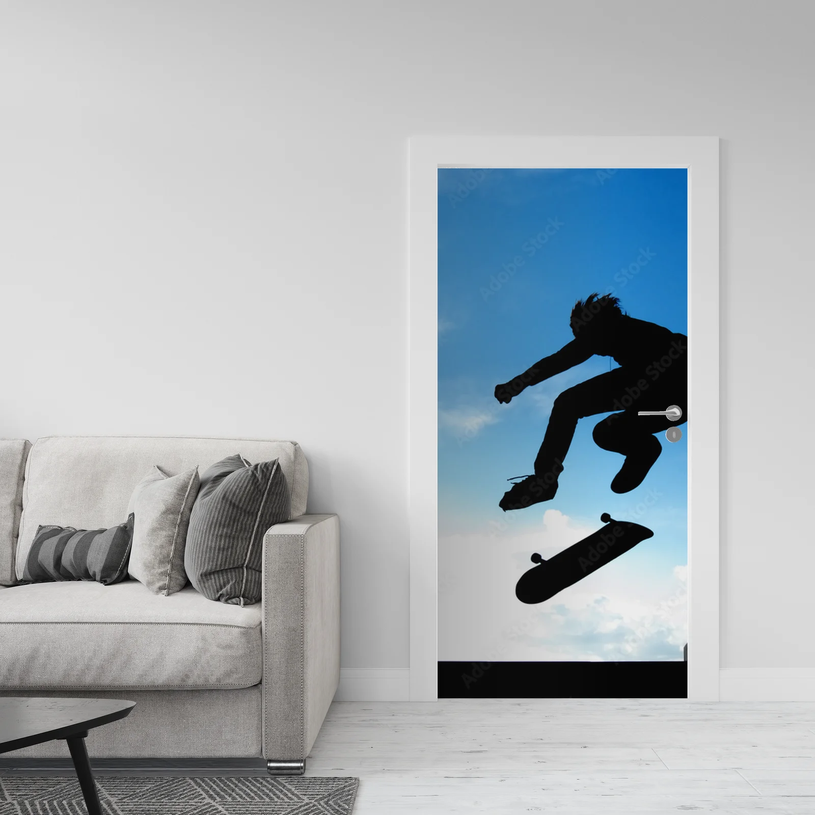 Mroczne czary skaterów w miejskim stylu