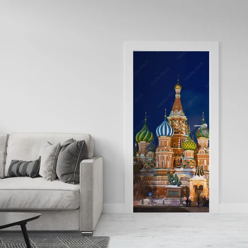 Nocna majestatyczność cerkwi św. Bazylego