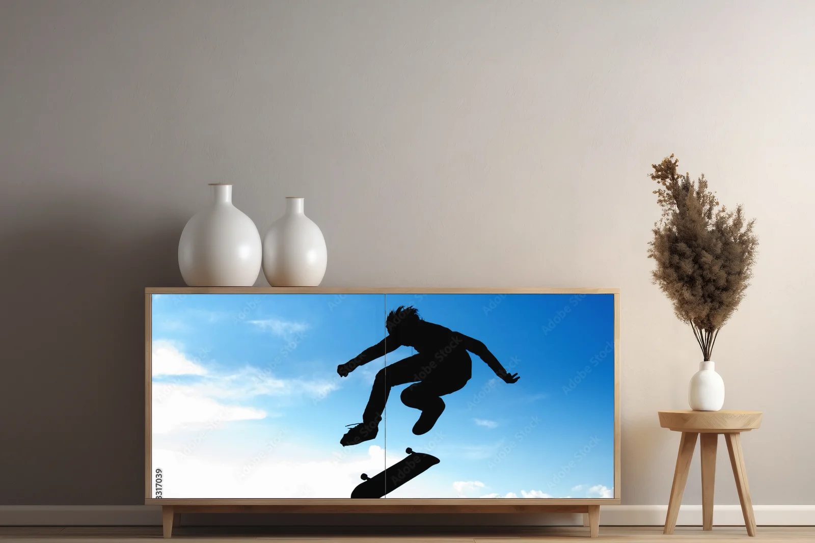 Mroczne czary skaterów w miejskim stylu
