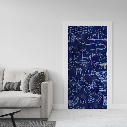 Niebieskie inspiracje naukowe w artystycznym stylu