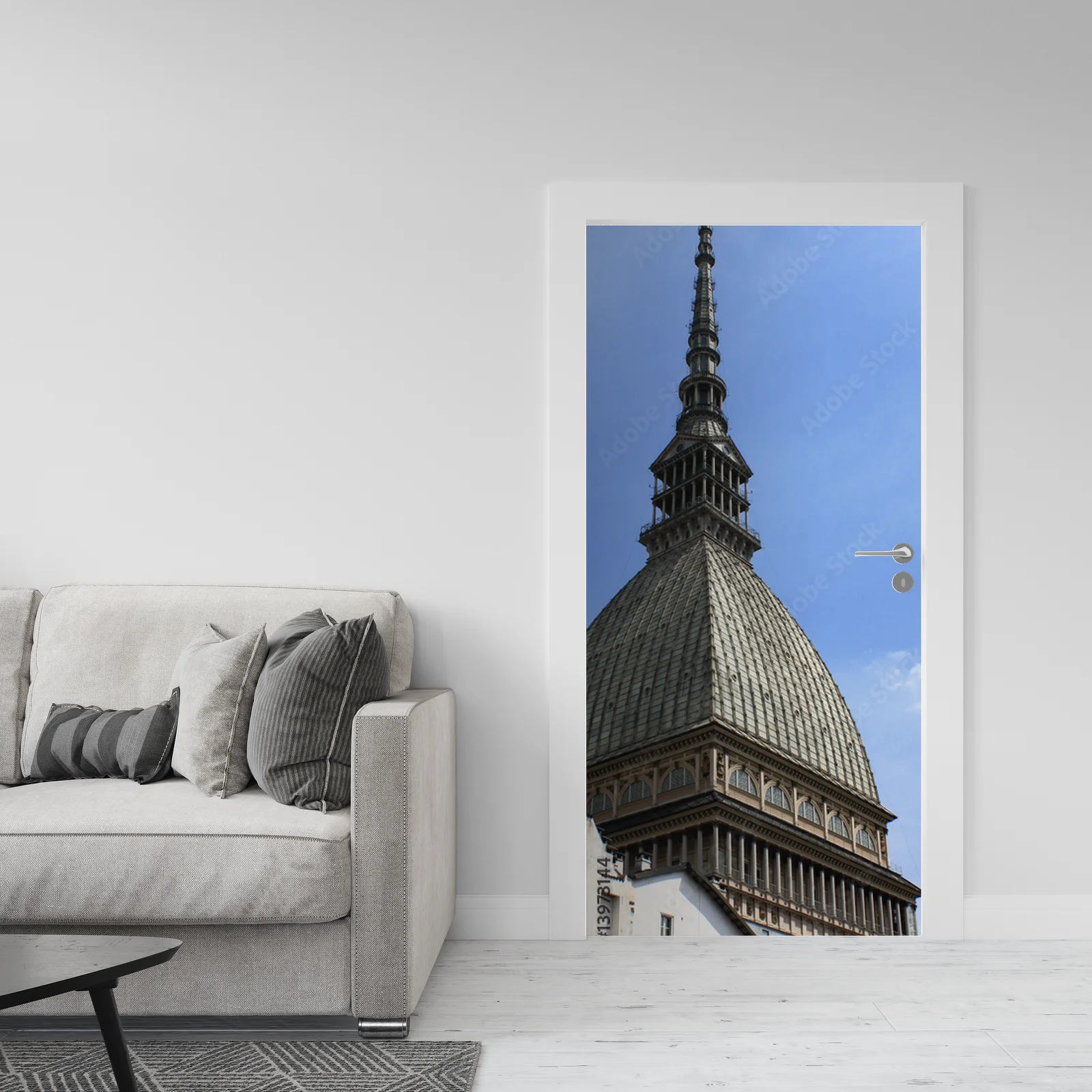 Elegancka architektura z nieba w pastelowych odcieniach