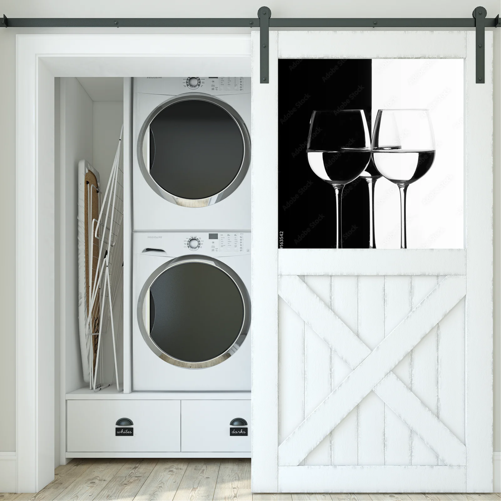 Trio eleganckich kieliszków w klasycznej czerni
