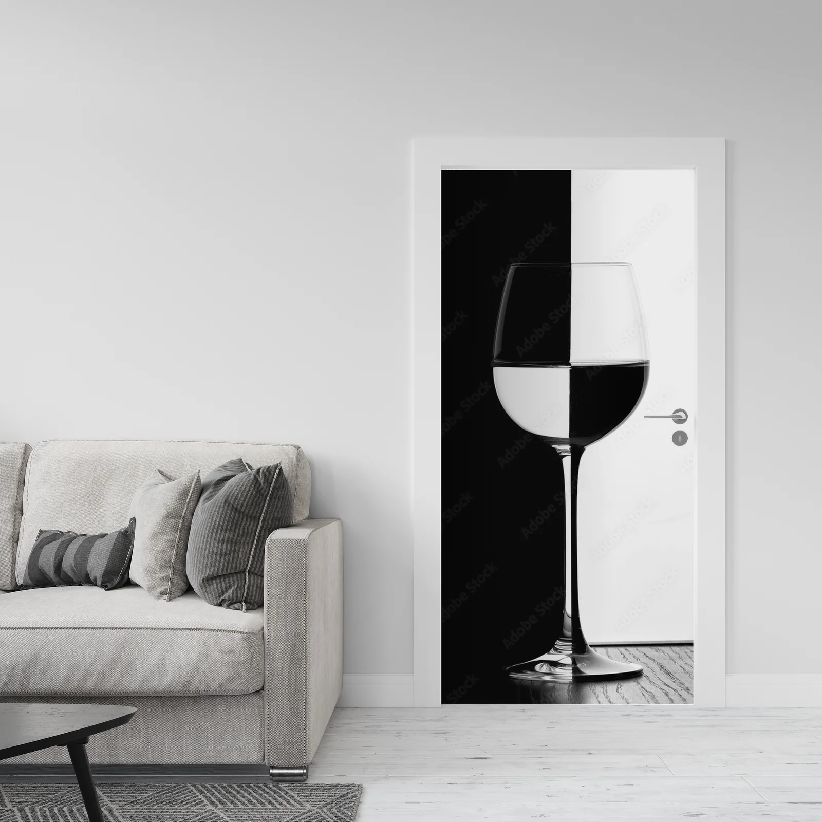 Elegancka harmonia czerni i bieli