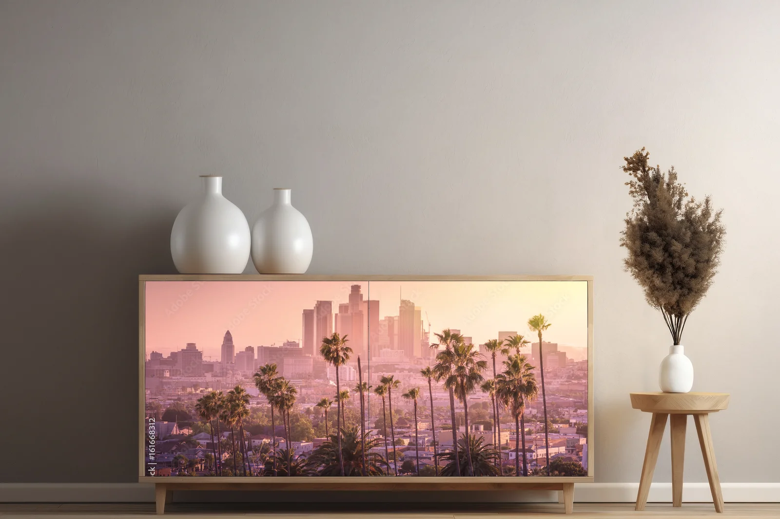Magiczny zachód słońca nad Los Angeles