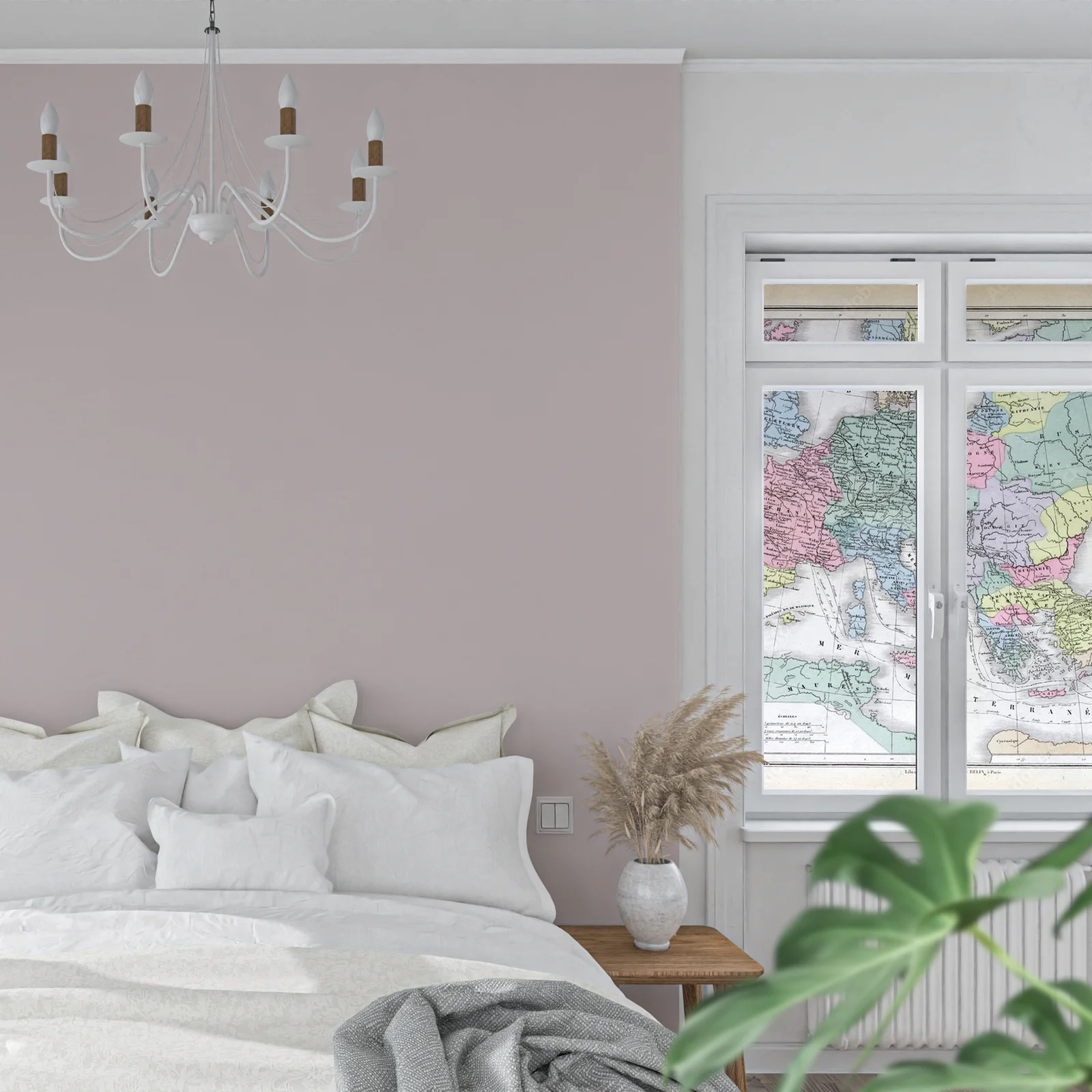 Elegancka mapa Europy w odcieniach vintage