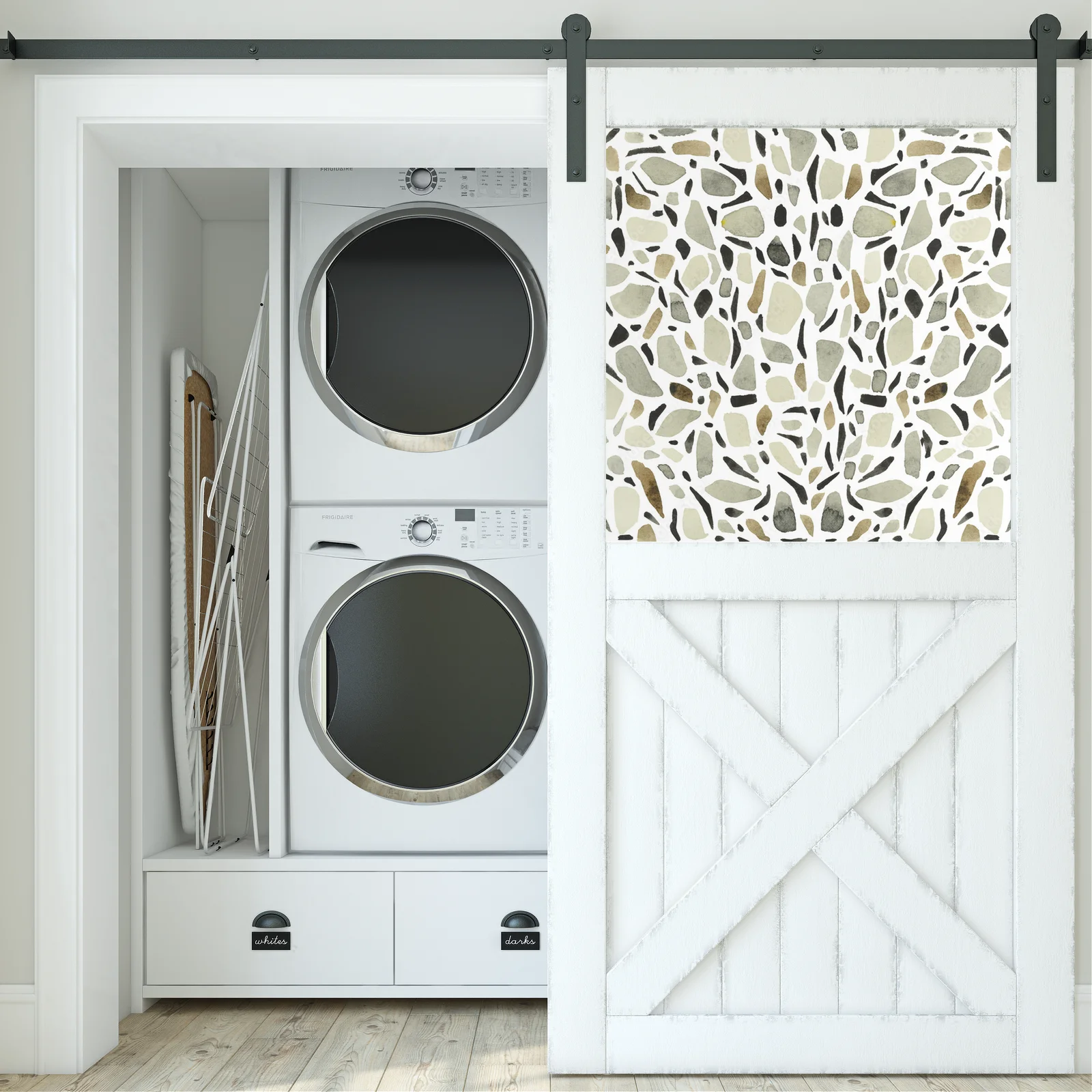 Elegancka harmonia bieli z terrazzo w unikalnym stylu