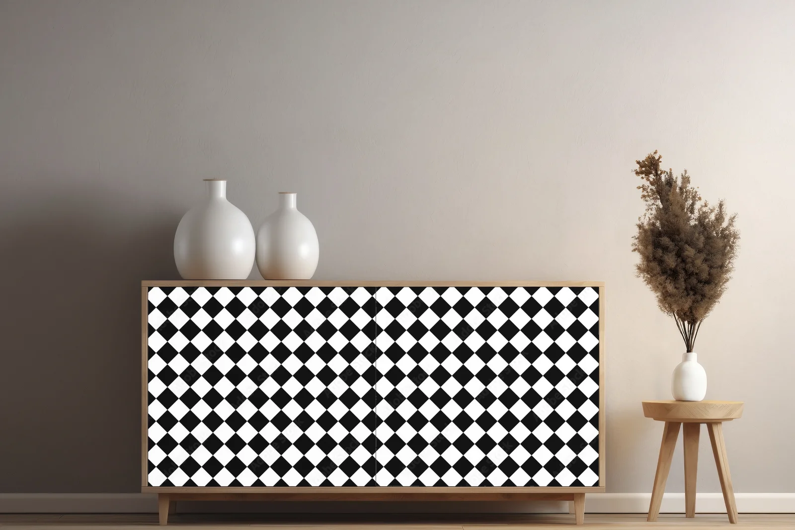 Elegancka harmonia kontrastów w monochromatycznej stylistyce