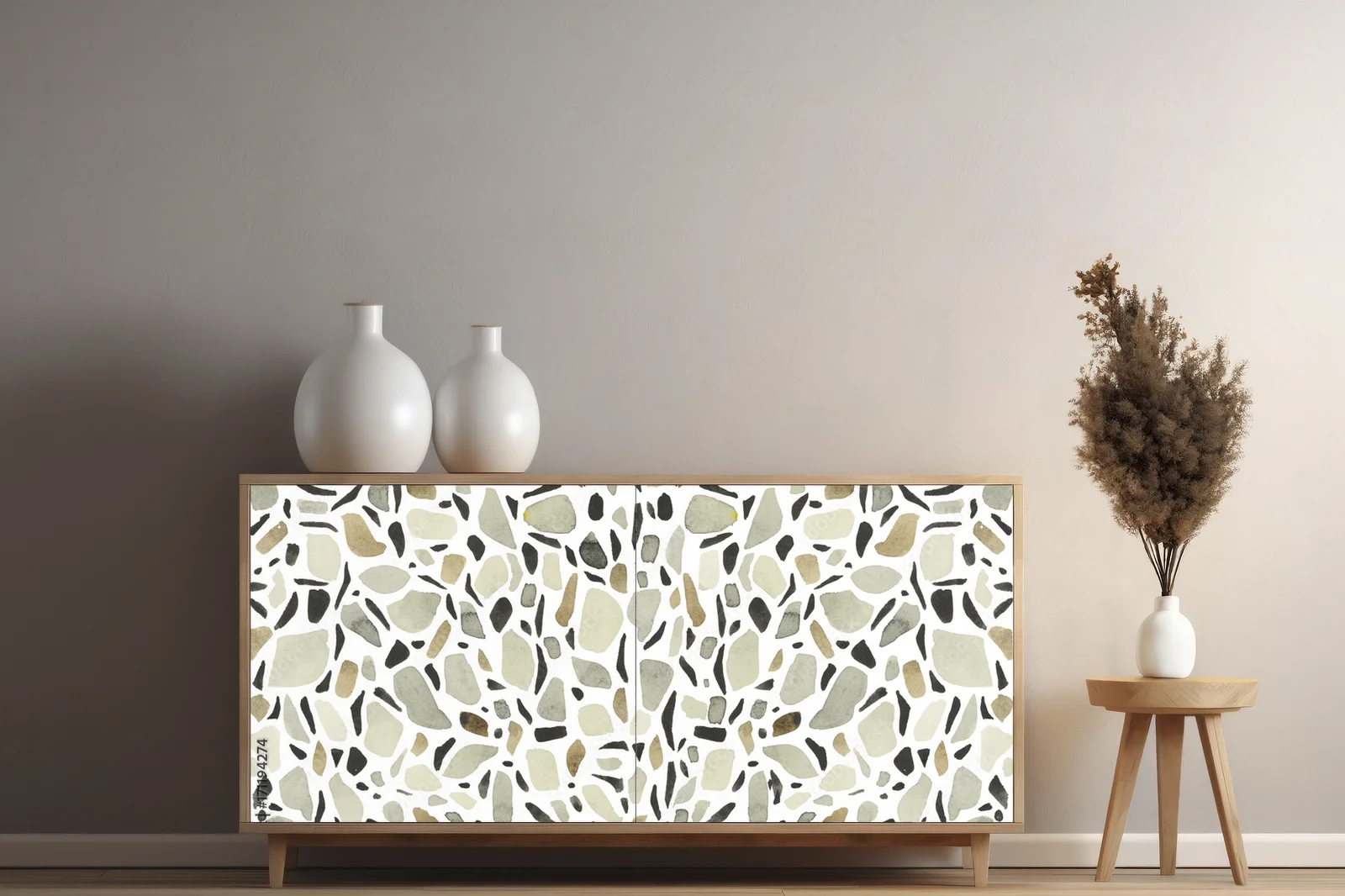Elegancka harmonia bieli z terrazzo w unikalnym stylu