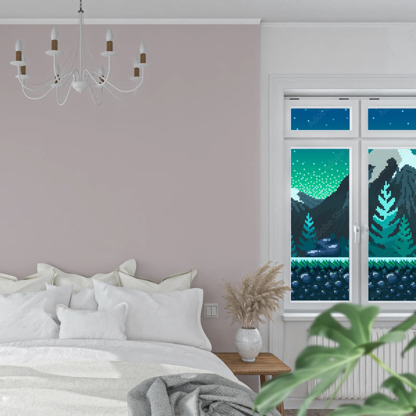 Zmysłowe odcienie nieba w pixel art