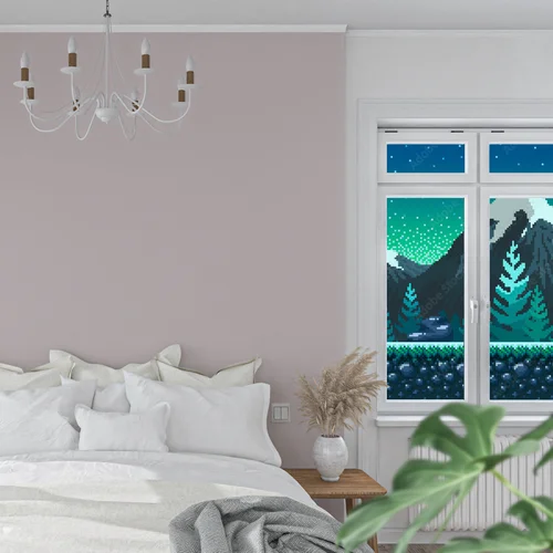Zmysłowe odcienie nieba w pixel art