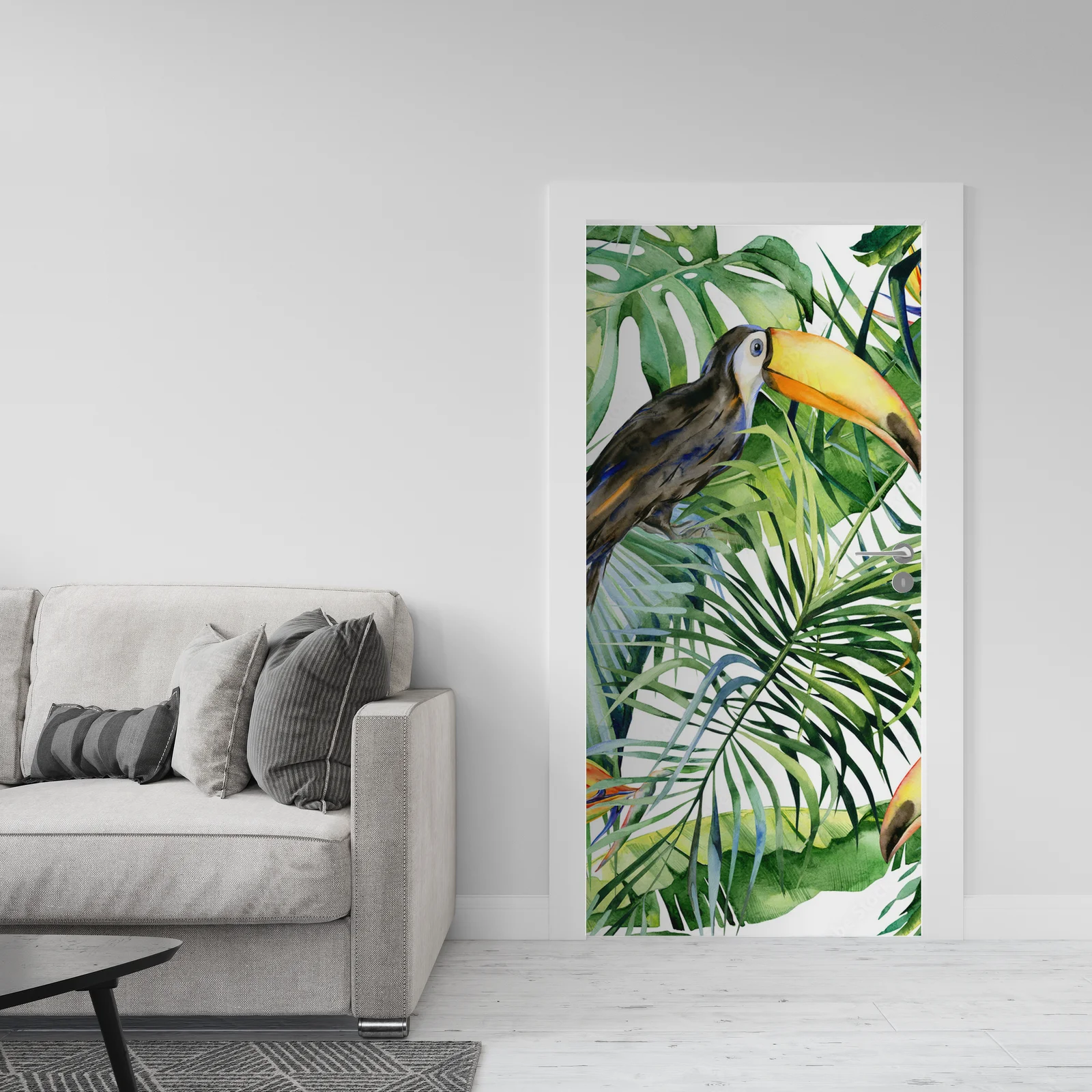 Egzotyczny toucan w tropikalnej scenerii