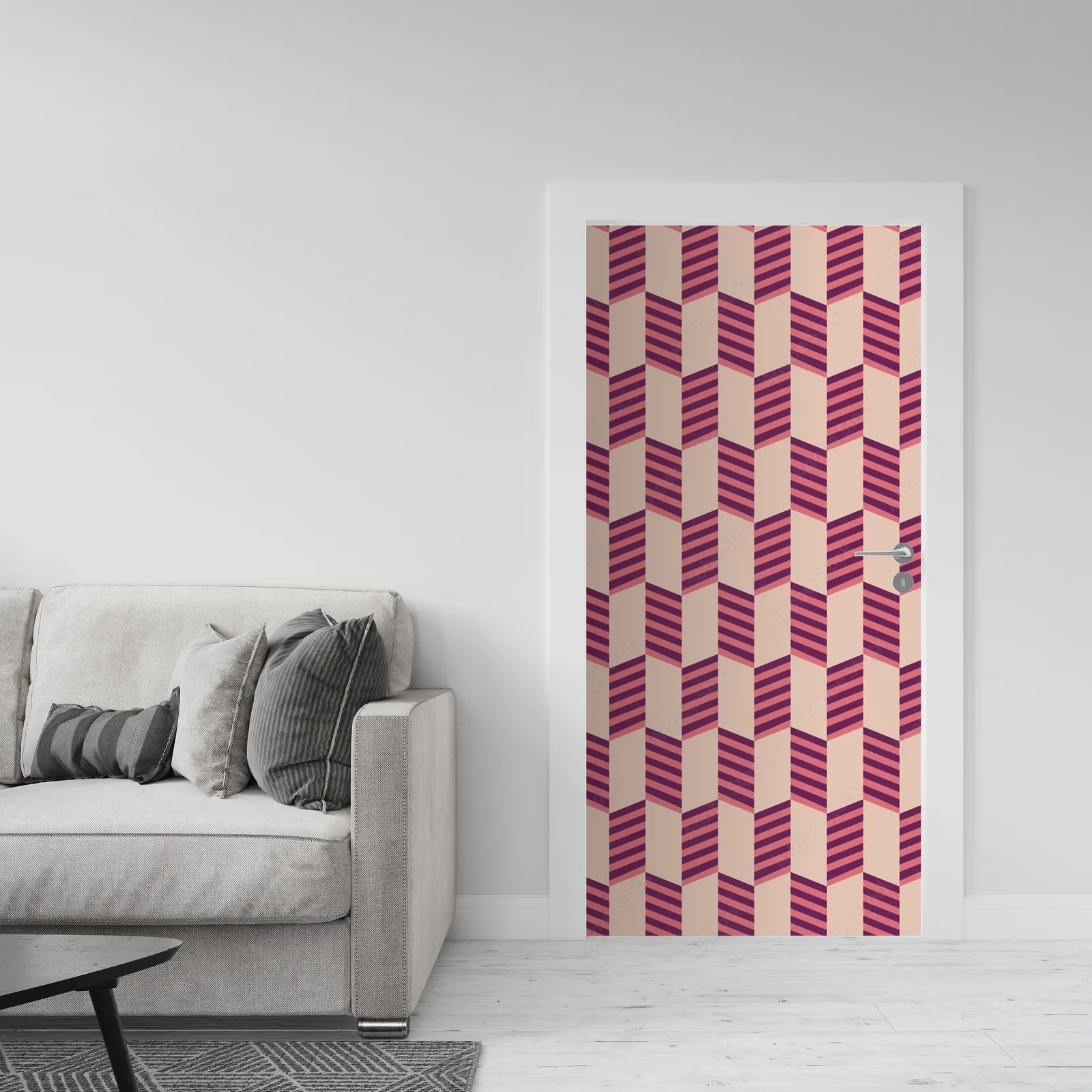 Harmonia geometrycznych kształtów w pastelowych tonach
