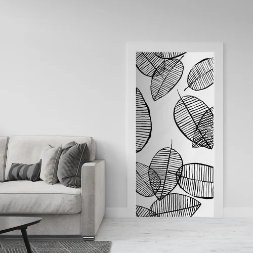 Elegancka symfonia liści w monochromatycznej tonacji
