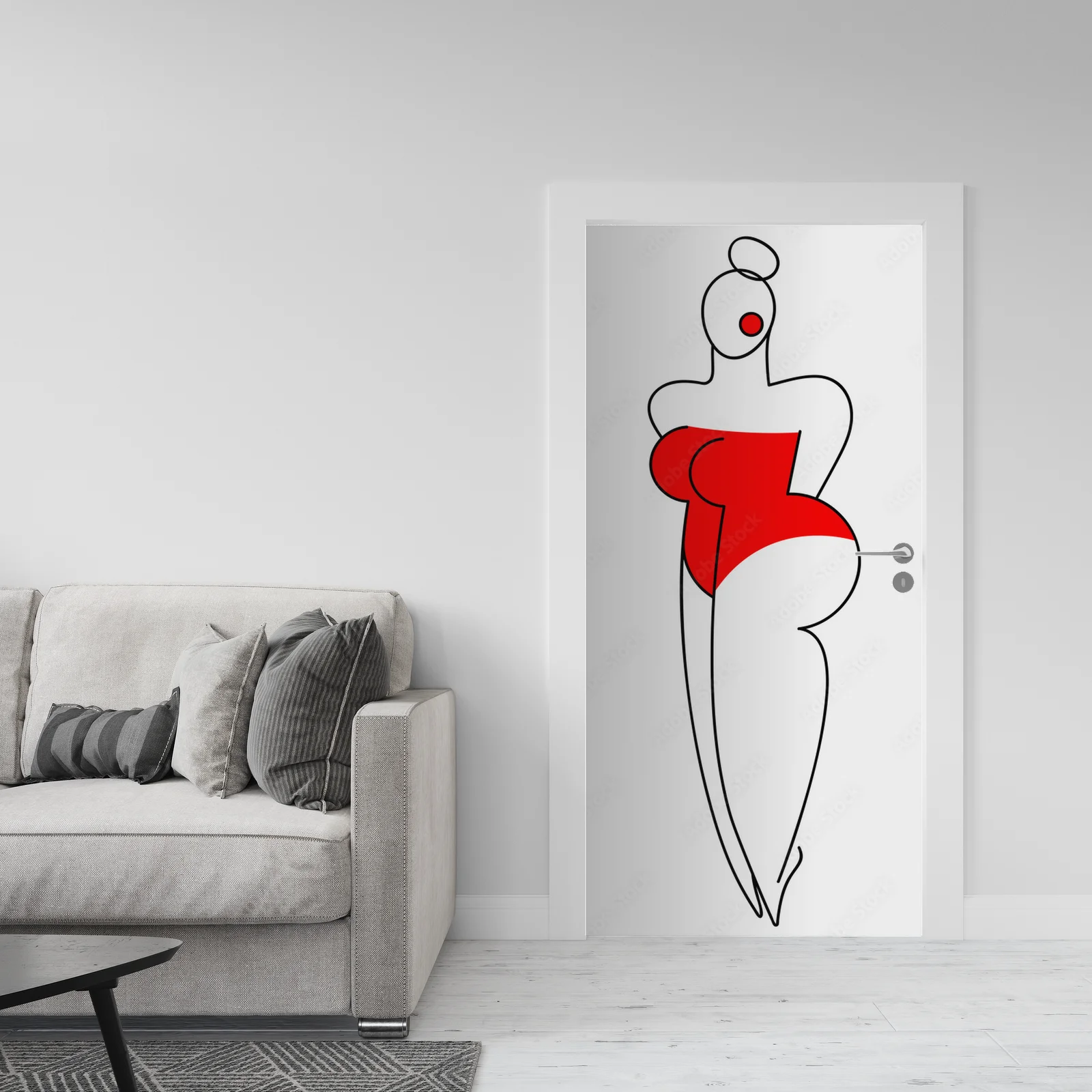 Elegancka sylwetka w subtelnych odcieniach
