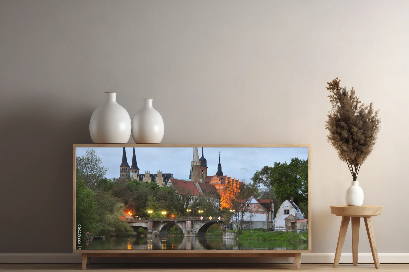 Zachwycająca panorama zamku i katedry Merseburga