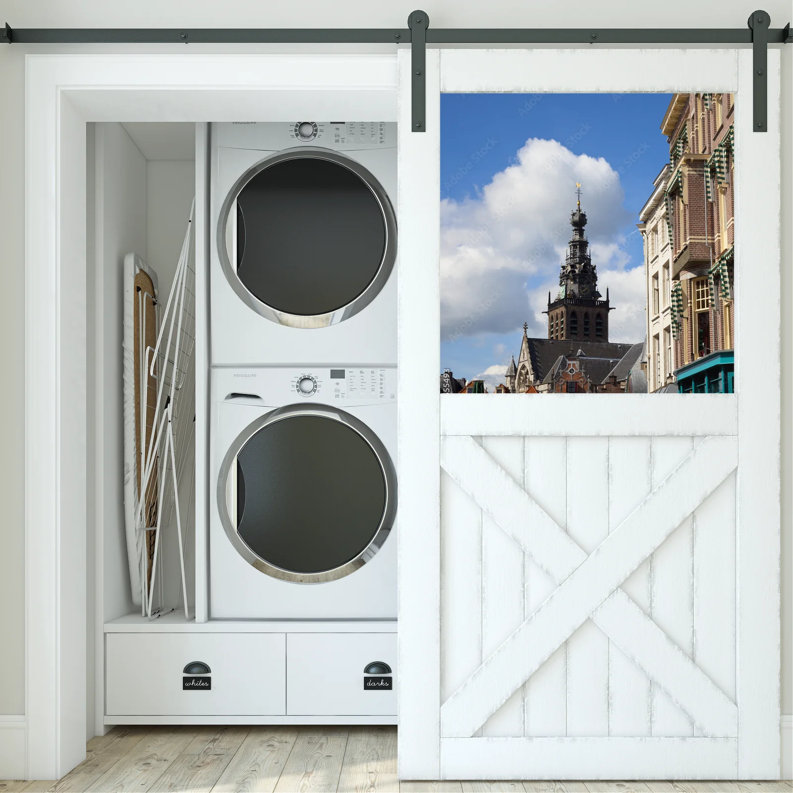Urok starej architektury w harmonijnych odcieniach