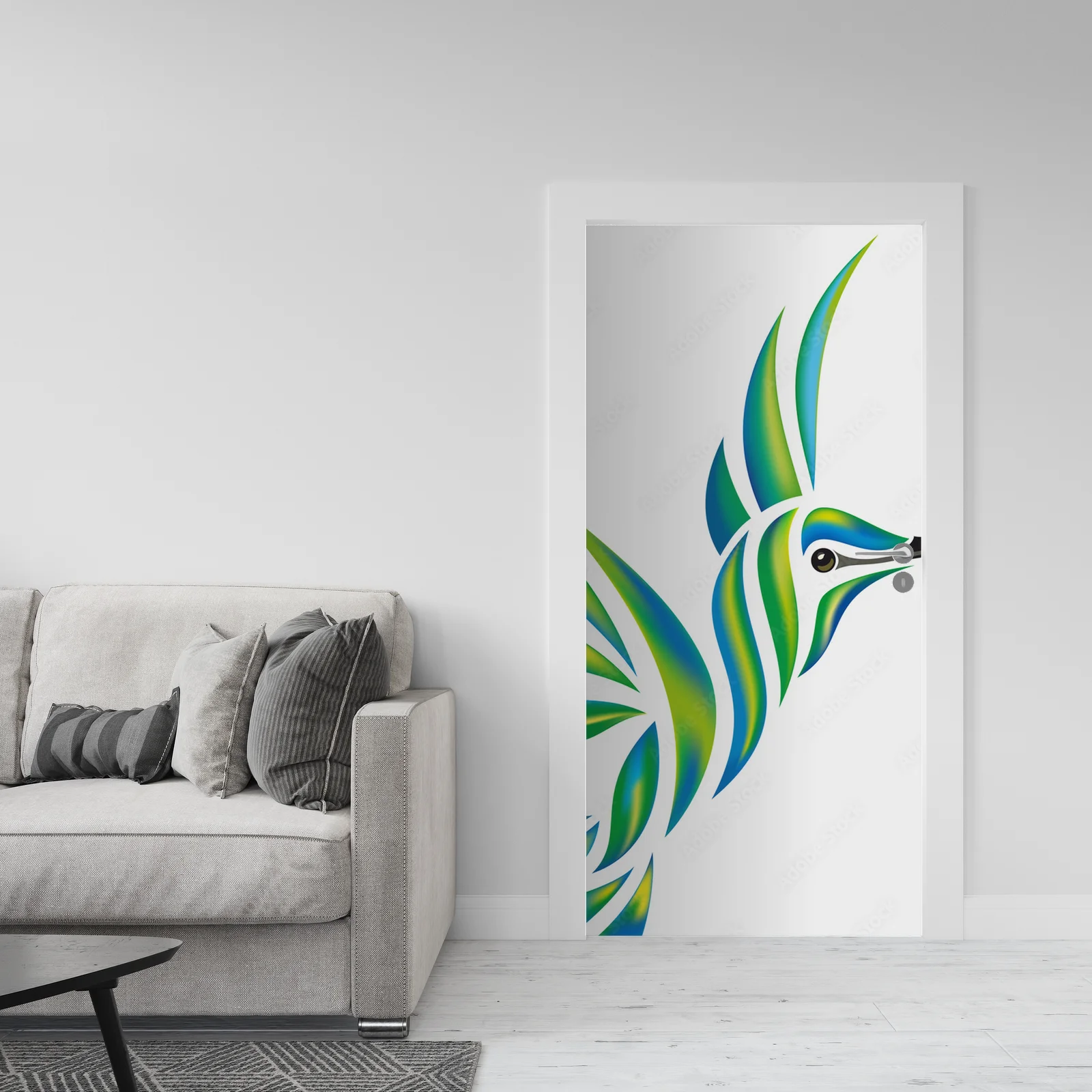 Tropikalne kolibry w delikatnych odcieniach