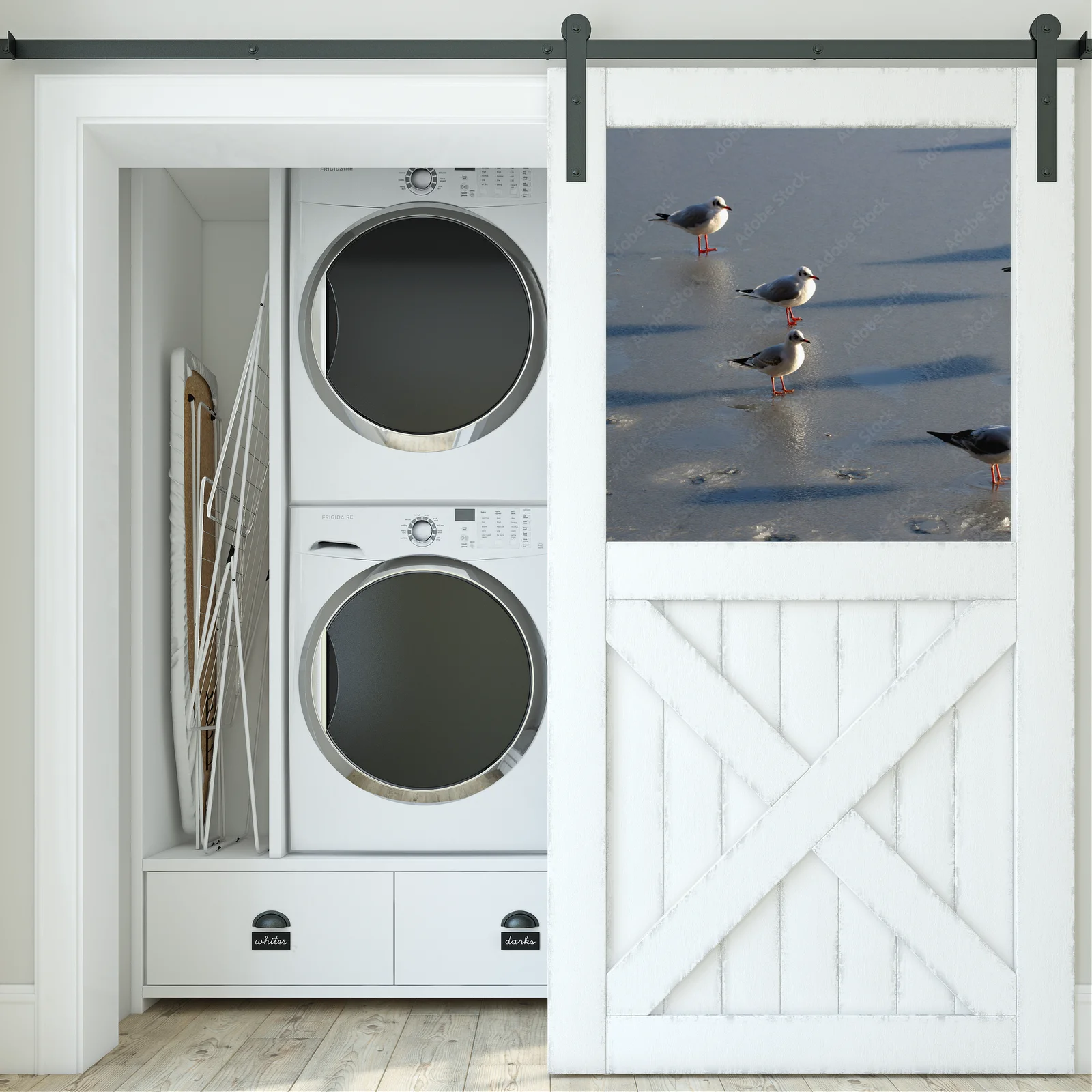 Elegancka seagull w stonowanych barwach