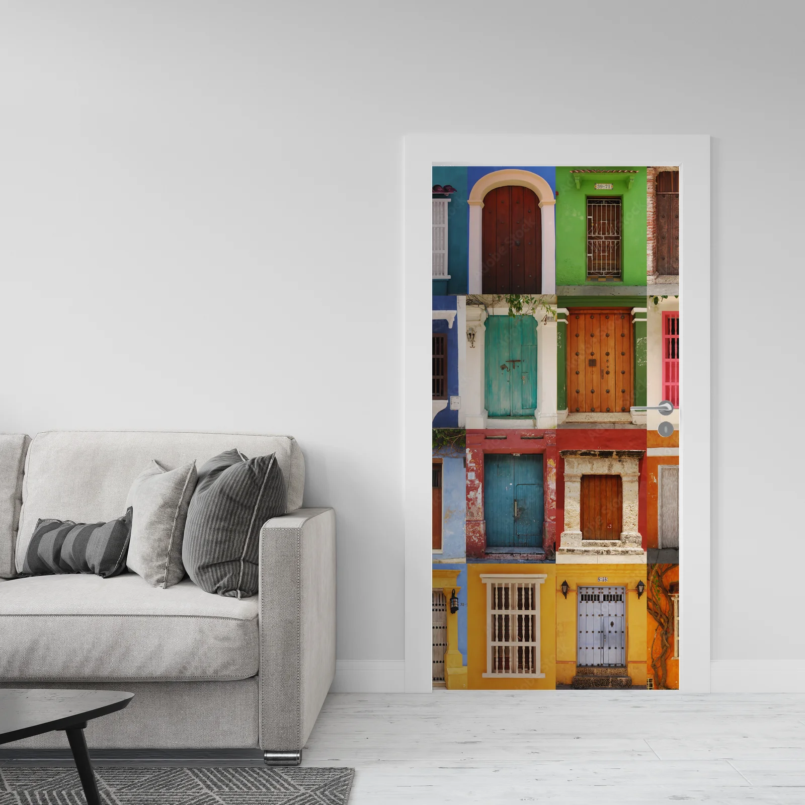 Urokliwa architektura Kolumbii w pastelowych odcieniach