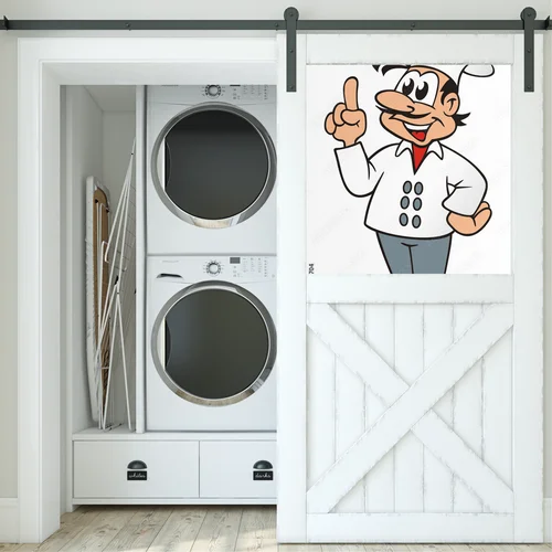 Radosne podpowiedzi kucharza w białej scenerii