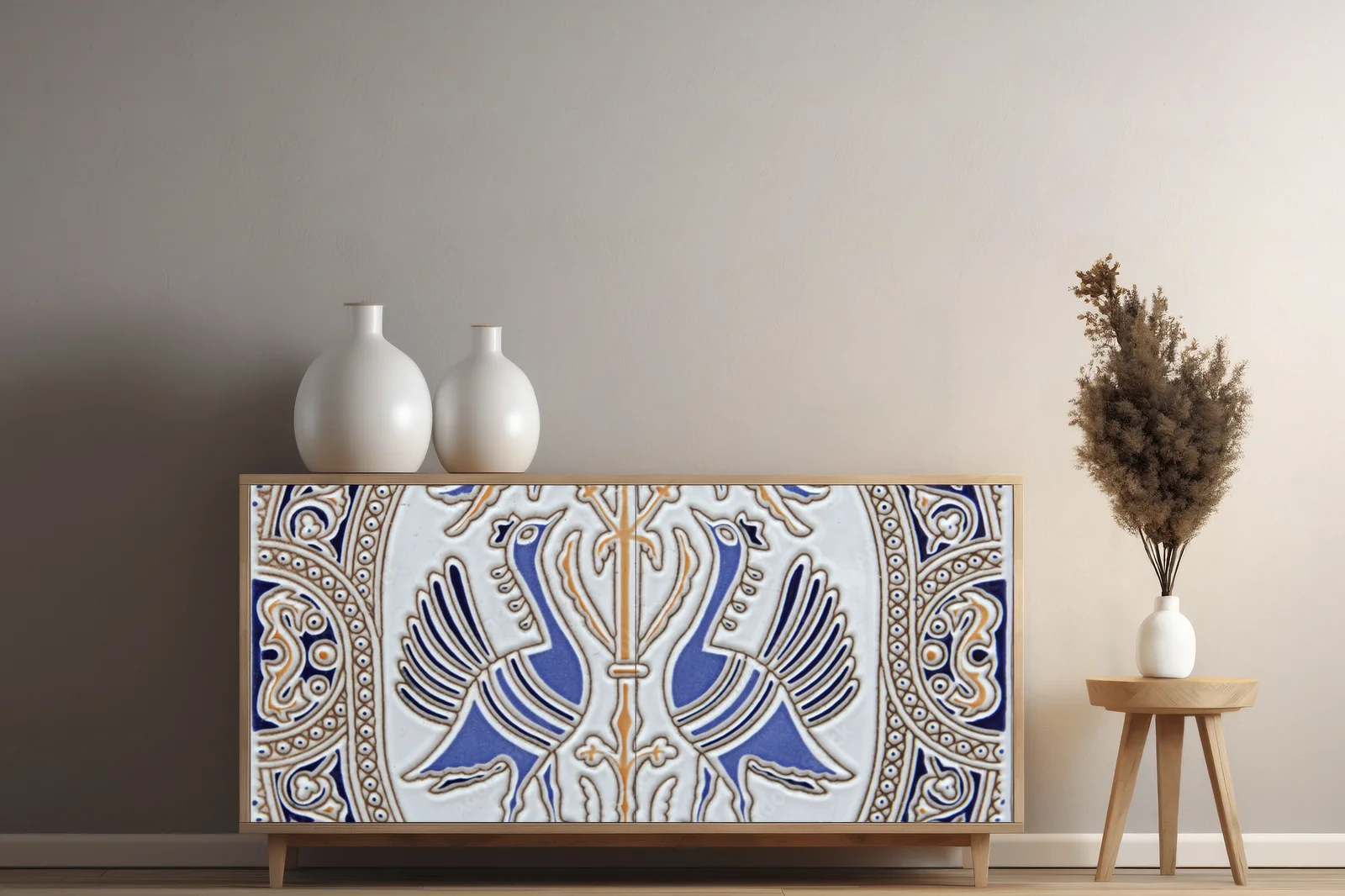 Elegancka harmonia pasteli w azulejo