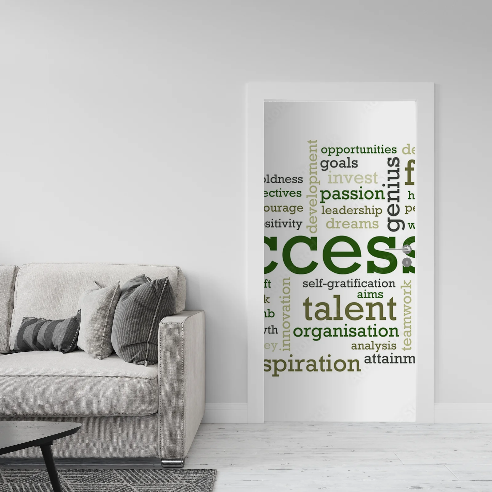 Inspirujące słowa sukcesu w minimalistycznym stylu