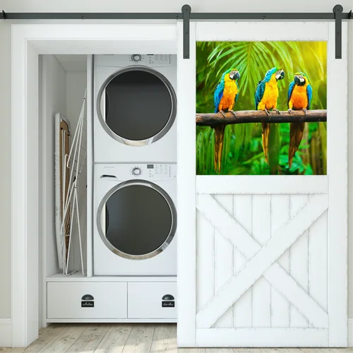 Radosne macaw w słonecznych barwach