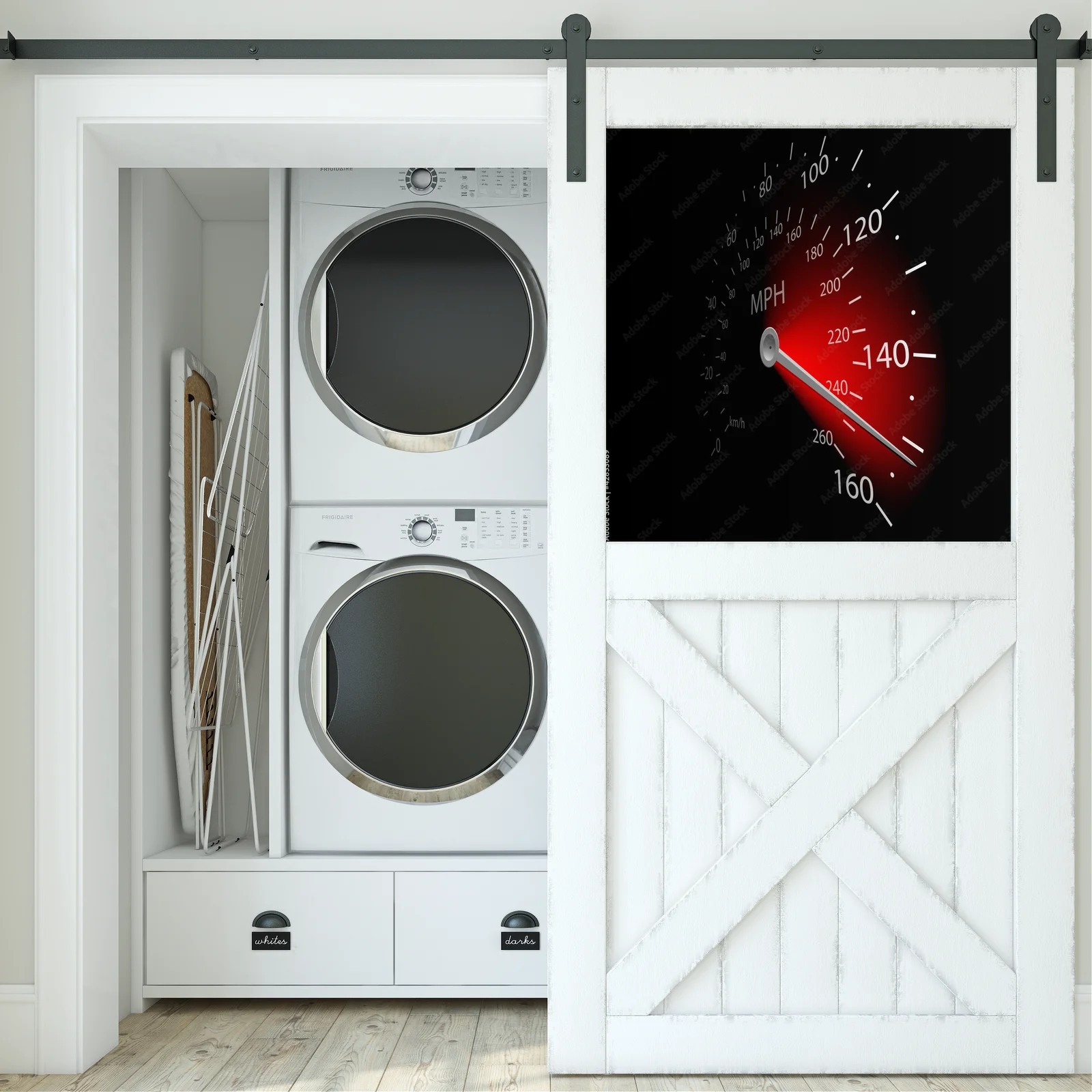 Elegancka ciemna grafika z dynamicznymi detalami