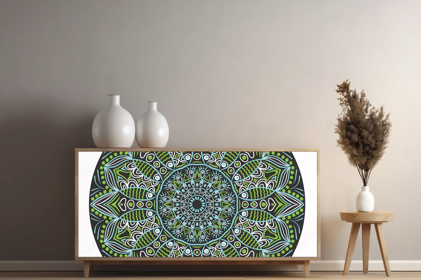 Ornamentalne okręgi w eleganckiej harmonii