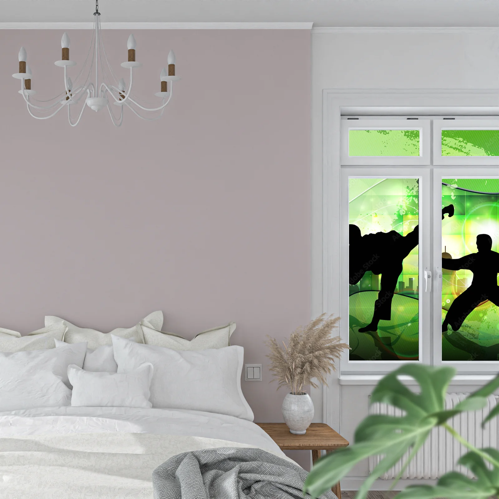 Energetyczny styl karate w odcieniach czerni