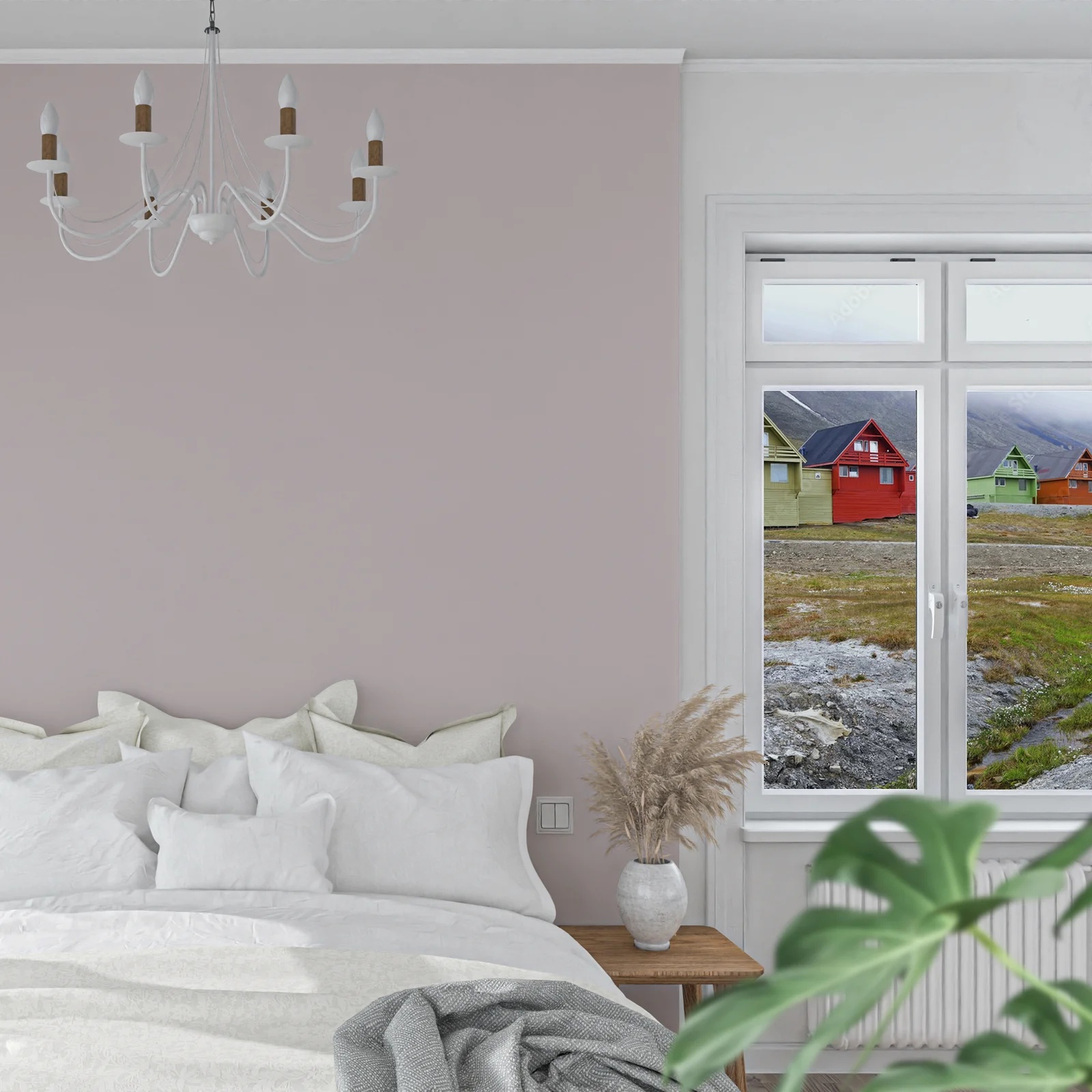 Urok Longyearbyen w pastelowych barwach